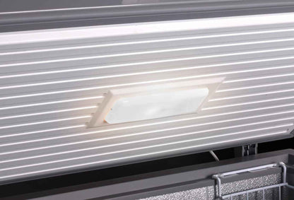 Congélateur Bahut GHF2500, Acier/Aluminium, 165 X 73.5 X 83.5 Cm, 500 L, 125 W, 2 Paniers, Éclairage LED, Avec Serrure, Blanc