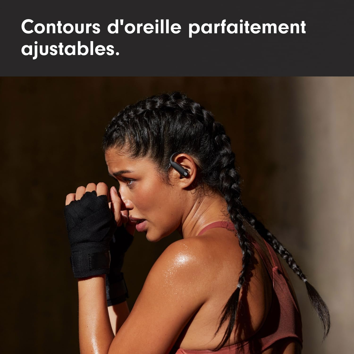 Power Pro 2 Écouteurs Bluetooth Sans Fil- Suppression Du Bruit, Suivi De La Fréquence Cardiaque, IPX4, JusquʼÀ 45H Avec Étui De Recharge, Compatible Apple & Android - Obsidienne
