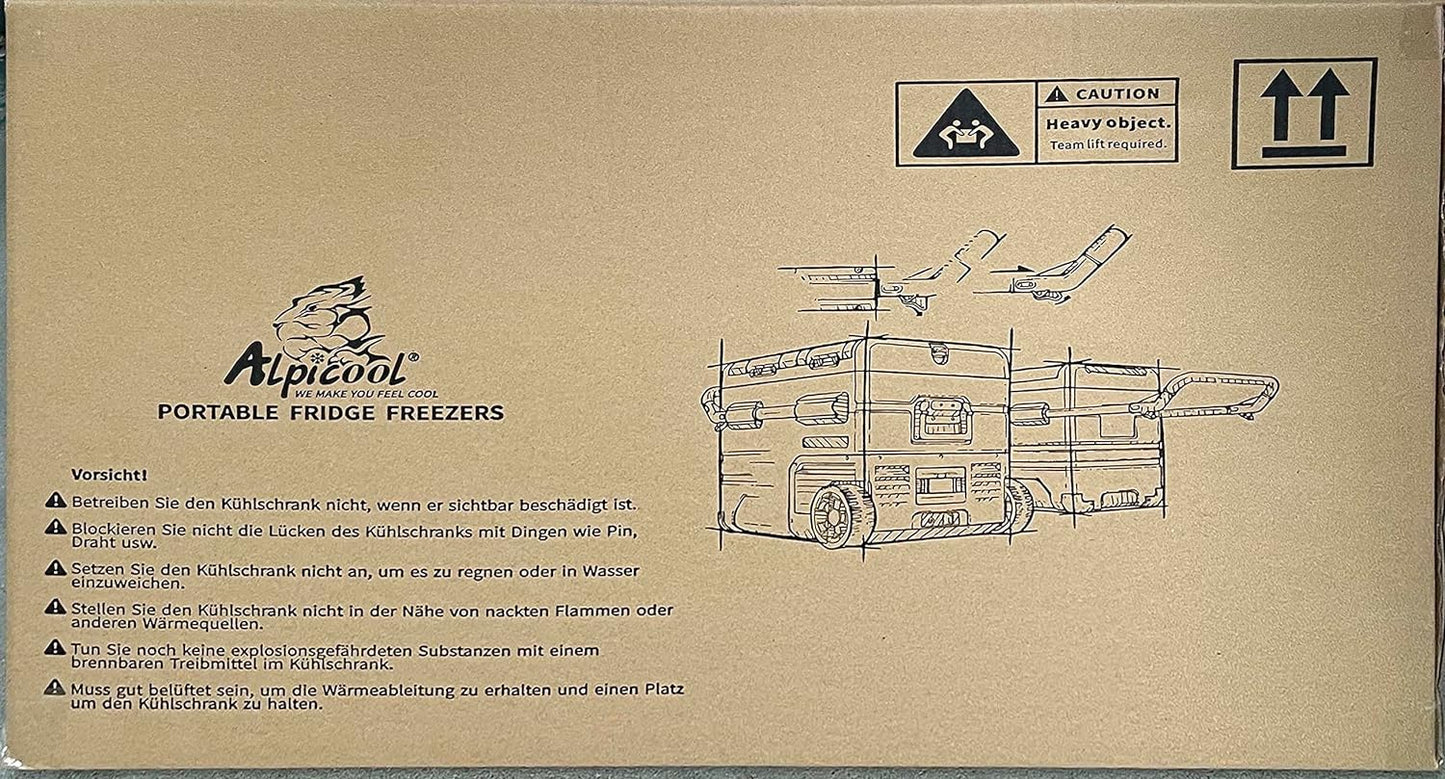 TAW35 Glaciere Portable Réfrigérateur Voiture 35 Liter Camping Congélateur 12/24V Mini Frigo Pour Maison, Bureau Ou Pique-Nique En Plein Air/ -20 À 20℃