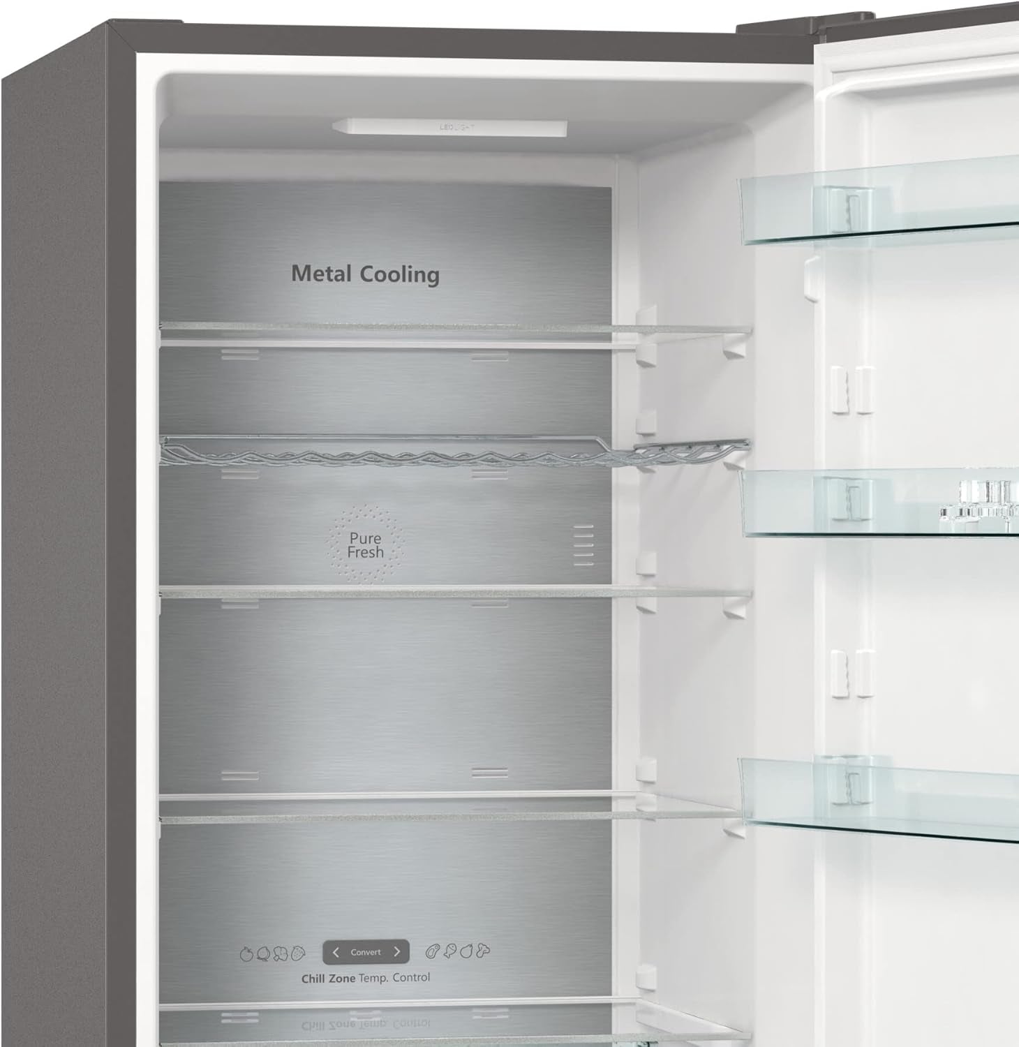 Hisense RB470N4CIC Réfrigérateur Combiné - Nofrostplus, Multiflow 360°, Crispzone, Adapttech, Fastfreeze, Écran LED, Réfrigérateur 255L, Congélateur 106L, 35 Db, 169 Kwh/An, Argent