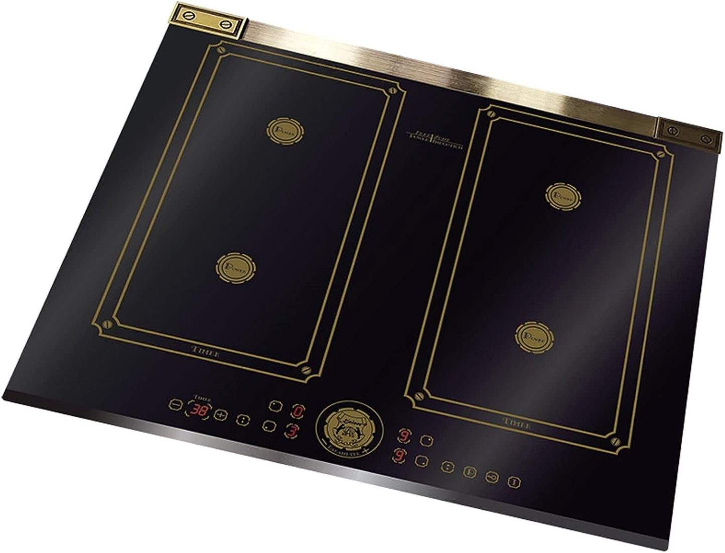 Kaiser Olan Empire Cuisinière Encastrable Avec Four EH 6355Em + Plaque De Cuisson À Induction 60 Cm 6745 FI AD 60 Cm FREE ZONE Noir