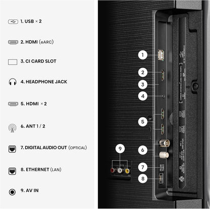 Hisense 43A6S - TV 2026 4K UHD 43" (108 Cm), Smart TV Homeos U9.5, Dolby Vision, Game Mode Plus, Compact Et Performant, Noir | Grimpeur IA 4K, Smooth Motion IA, Mode Jeu Plus, Dolby Vision, Contrôle Vocal
