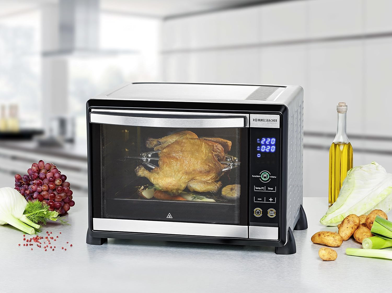 Rommelsbacher Mini Four BG 950 Speedy 30 L Acier Inoxydable