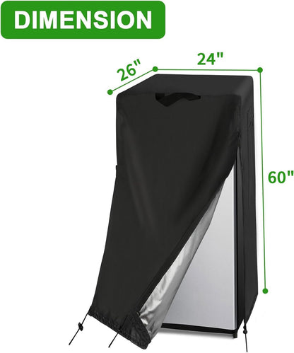 Guisong Housse Imperméable Et Anti-Poussière Pour Protéger Les Congélateurs Verticaux/Réfrigérateur À Boissons - Convient Pour Les Chambres Froides (61 X 66 X 152 Cm (L X P X H)