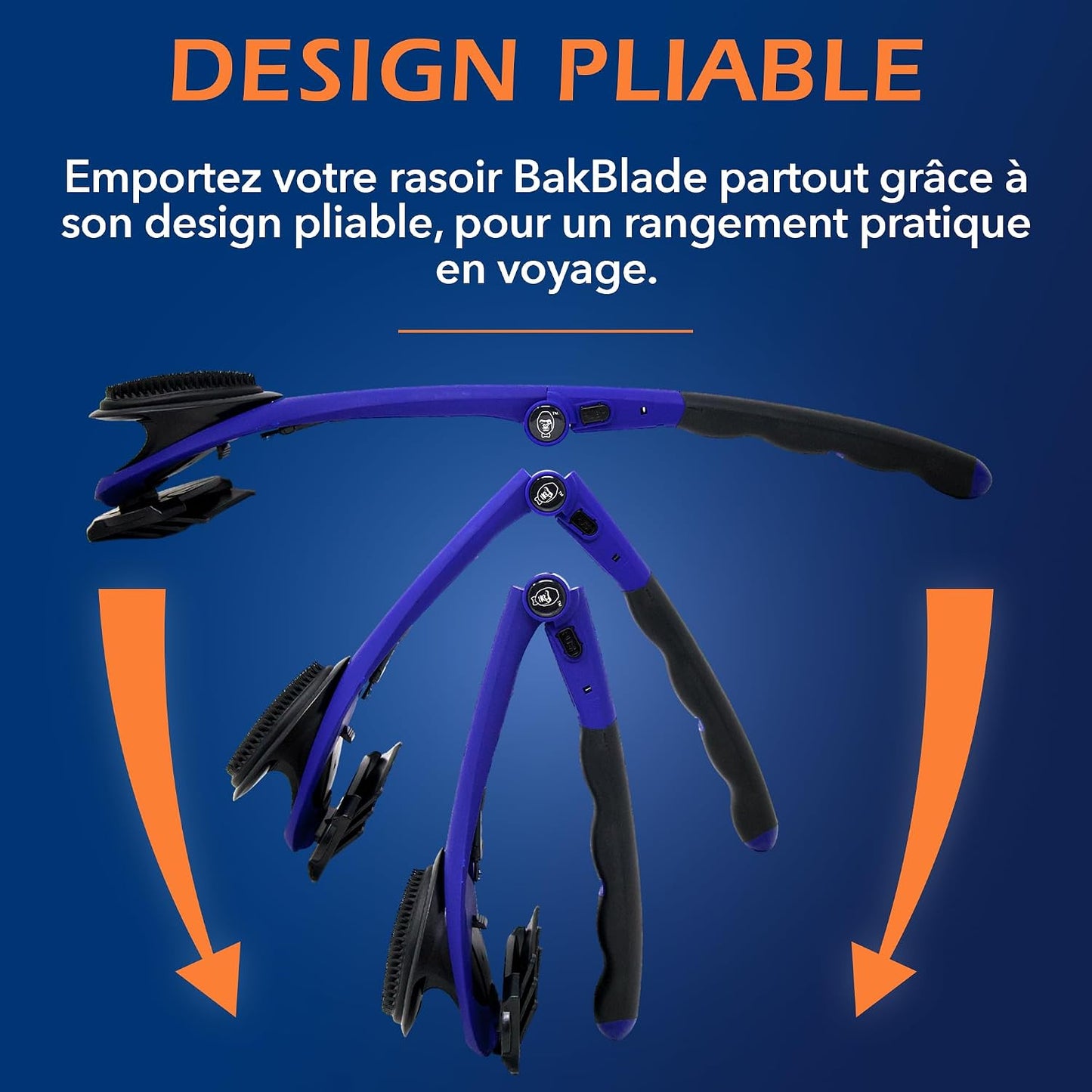 2.0 Elite - Rasoir De Dos Et Corps Pour Homme - 3 Lames Technologie Dryglide, Rasage Humide Ou Sec + Lames Rasoir Supplémentaires, Pinceau De Nettoyage - Poignée Ergonomique - Épilation Dos