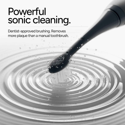 Brosse À Dents Electrique  Sonic Technologie Intelligente Avancée Avec 4 Modes De Brossage Batterie Rechargeable Rapide Et Élément De Chargeur USB Pour Adultes Noir Gris Anthracite