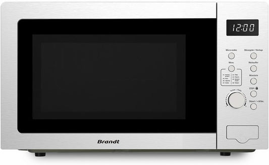 - SE2500X - Micro Onde Pose Libre - 900W - 25L - Cavité Peinte - Minuterie 60 Minutes - 8 Programmes Automatiques - PT 31,5Cm - Inox