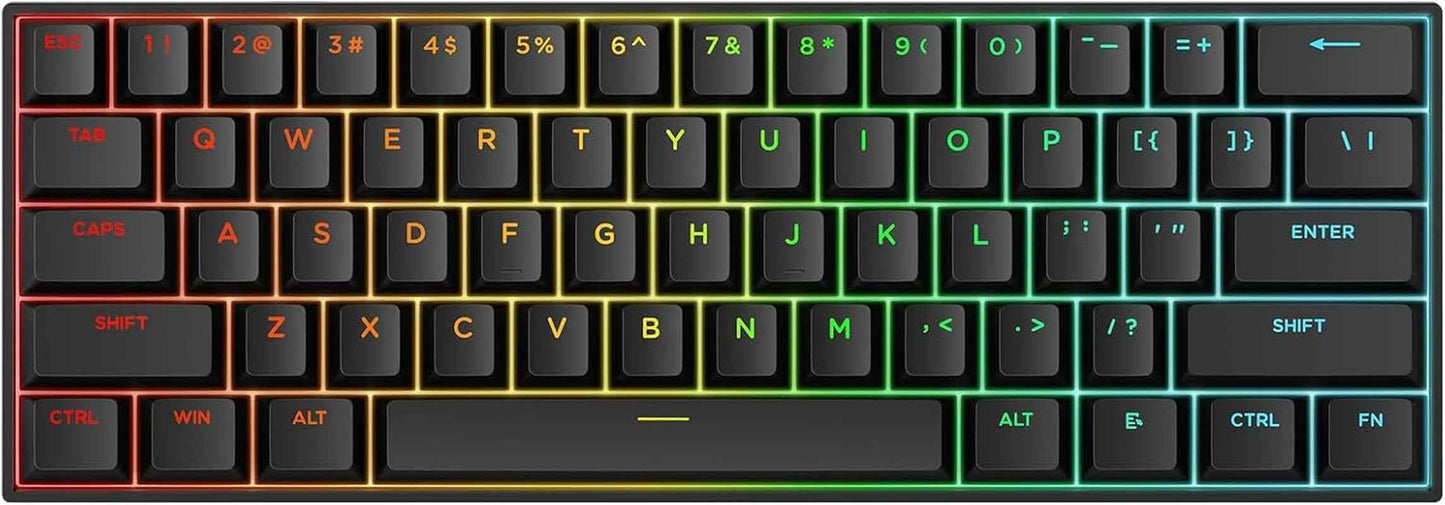 Ace60 Pro HE Clavier Gamer Magnétique, Clavier Filaire 60% | Effet Hall, 8Khz Rapid Trigger, Précision RT 0,01 Mm, Activation Réglable, Snap Tap, RGB, PBT, Hot Swap, SOCD, Pc/Mac, Noir