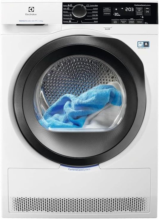 Sèche-Linge 9 Kg A++++Inverseur PERFECTCARE DELICATECARE HYGIENE OBLO' Noir EW9H297BY