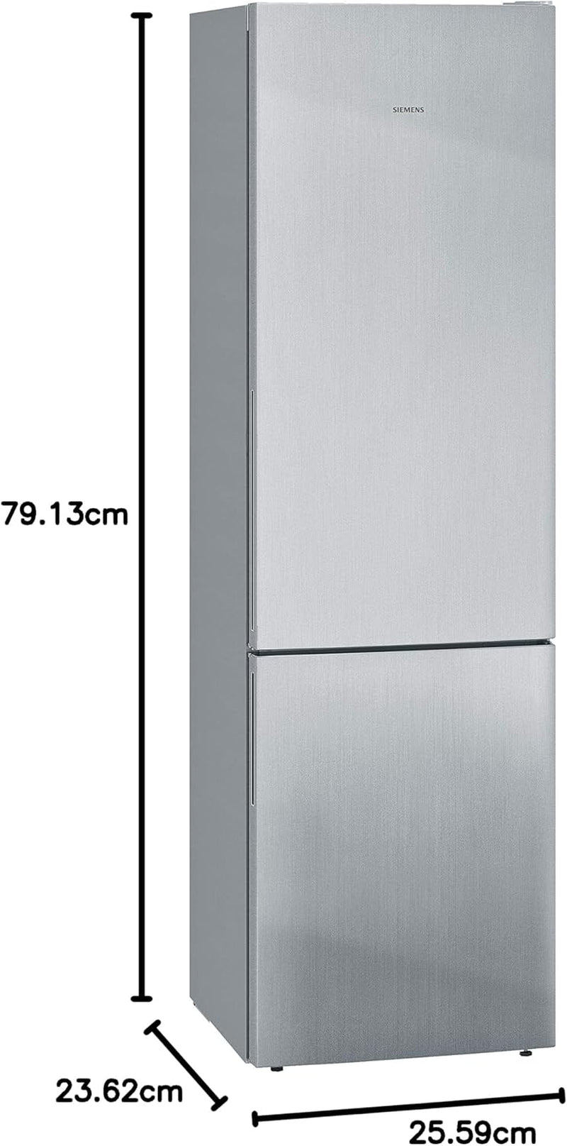 Iq500 KG39EALCA Réfrigérateur-Congélateur Autoportante 343 L C Acier Inoxydable