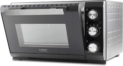 CASO to 20 – Four Design, 5 Fonctions : Recirculation, Tournebroche Avec Moteur, Chaleur De Voûte, Chaleur De Sole, Chaleur De Voûte Et De Sole, Réglage En Continu De La Température De 70 À 230 °C,