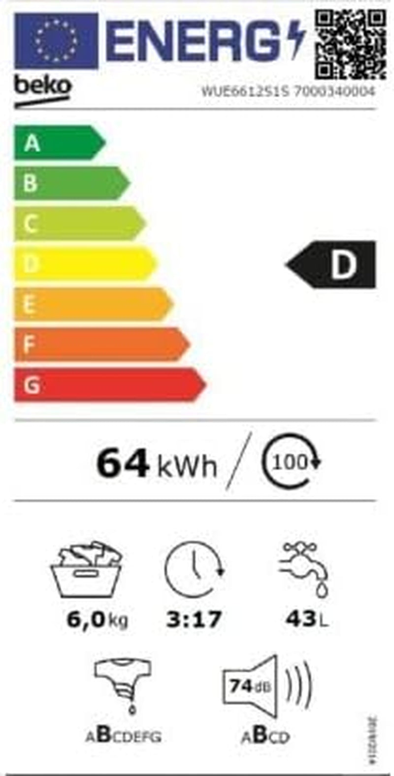 BEKO WUE6612S1S