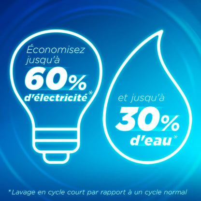 Lessive Liquide Mon Cycle Court Parfait Efficacité Express - 37 Lavages - 1Ère Lessive Conçue Pour Cycle Court, Efficace Dès 15 Minutes