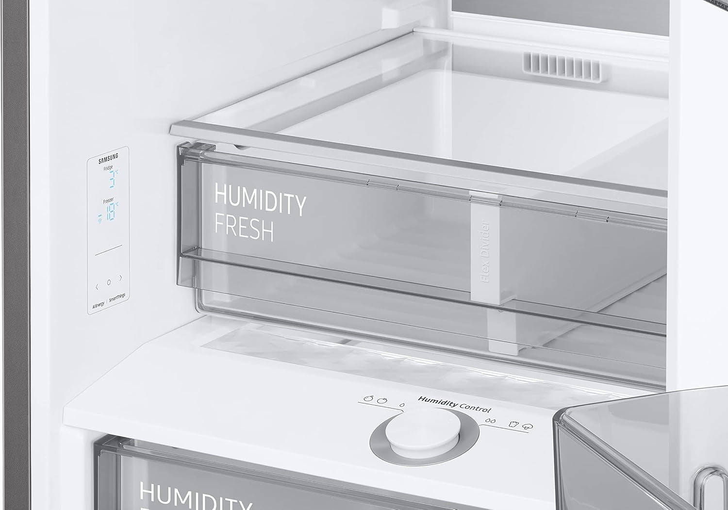 Réfrigérateur Congélateur Bas -  - RB38A7CGTS9 - 2 Portes - 387L - H203CM - a - Froid Ventilé plus - Metal Grey