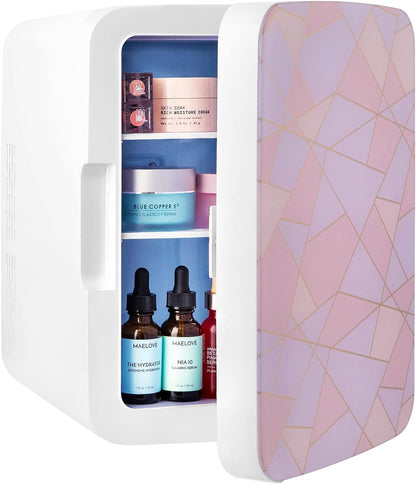 Cooluli Mini Réfrigérateur 10 L Pour Chambre À Coucher, Voiture, Bureau Et Dortoir – Refroidisseur Portable Et Réchauffeur 12 V Pour Nourriture, Boissons, Soins De La Peau, Beauté Et Maquillage –