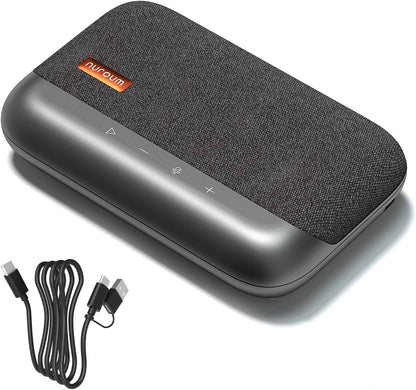 A05U Haut-Parleur Et Microphone USB De Conférence, Prise De Voix 360°Anti-Bruit,Plug&Play, Enceinte Portable Pour Bureau À Domicile/Oordinateur Portable/Réunion,Compatible Avec Zoom/Teams/Skype