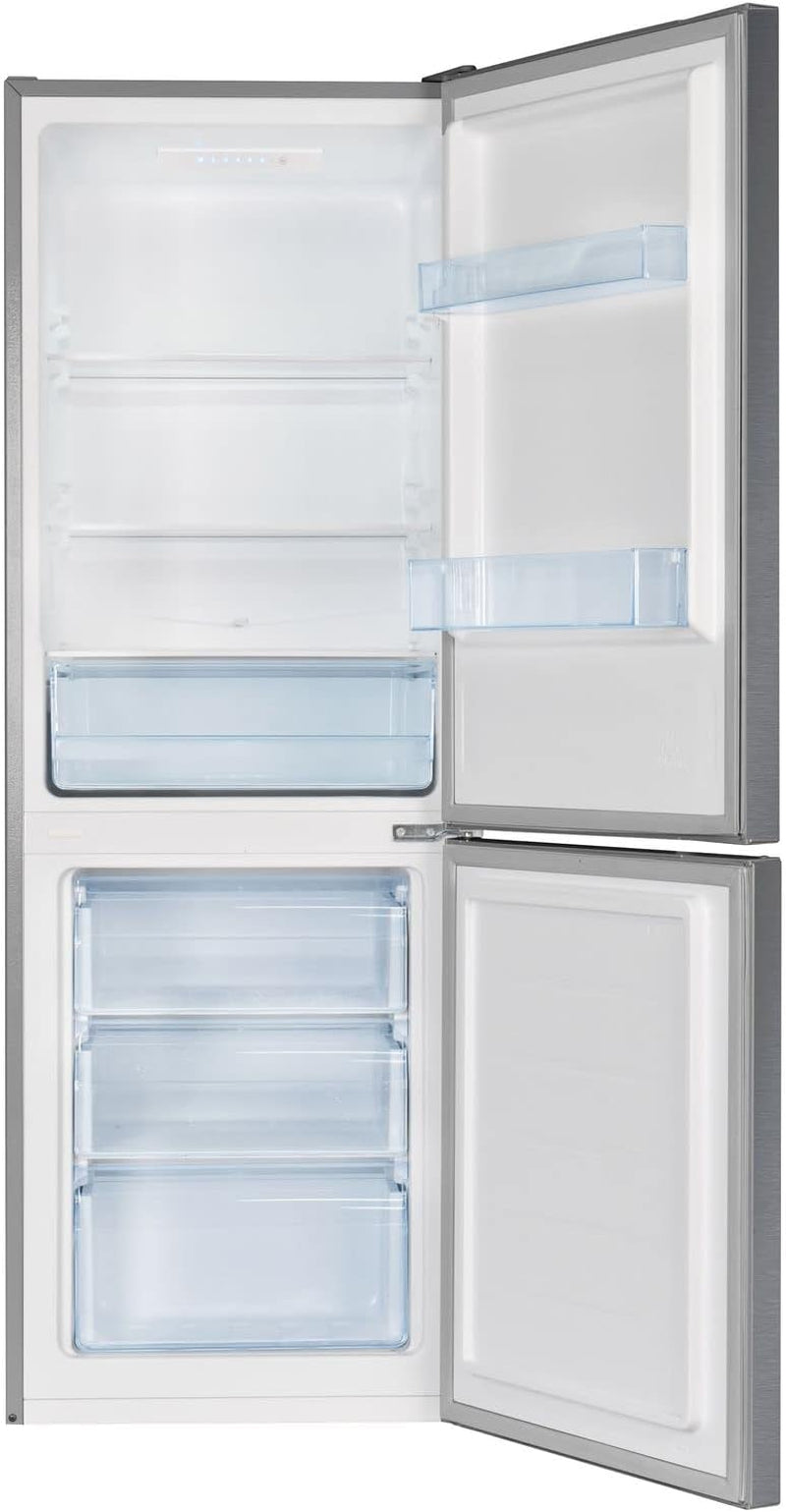 Amica KGCL 386 160 E Réfrigérateur-Congélateur Autoportante 227 L Acier Inoxydable