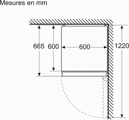 Bosch KGN367LDF Série 4 - Réfrigérateur Combiné, Pose-Libre, Perfect Fit | 186 X 60 Cm, Inox, Nofrost, Vitafresh, Tiroirs Vitafresh XXL <0 °C>, 2 Systèmes De Refroidissement