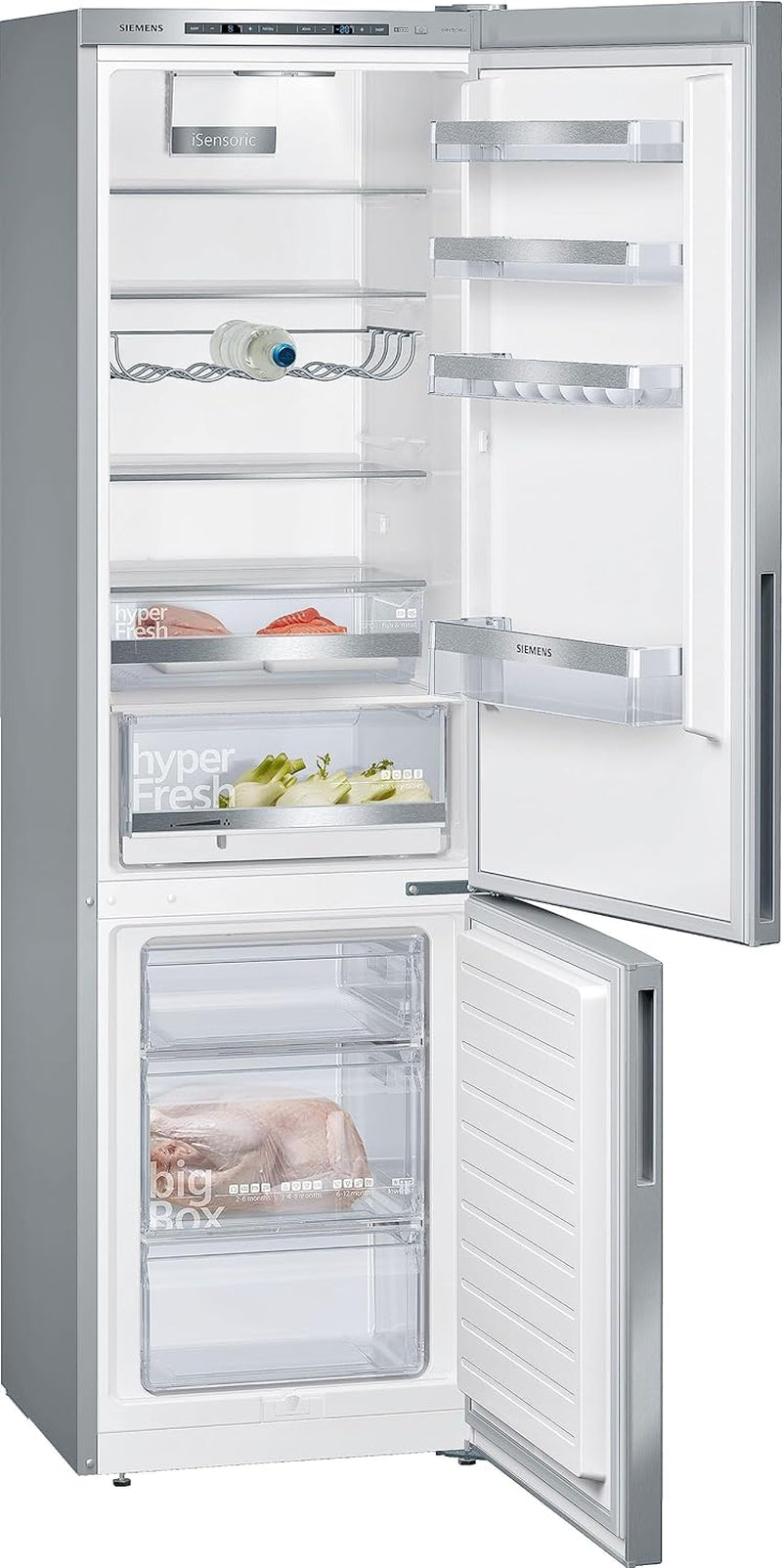 Iq500 KG39EALCA Réfrigérateur-Congélateur Autoportante 343 L C Acier Inoxydable