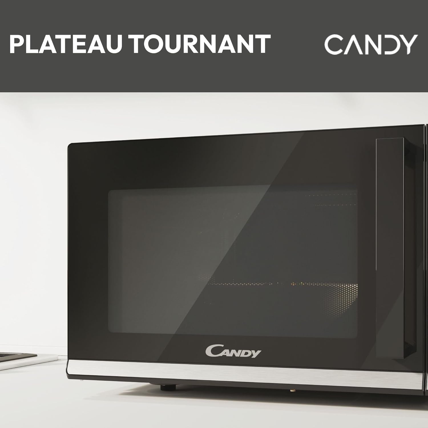 Moderna CMGA25TNDB Four Micro-Ondes Avec Grill, 900 W, 25 Litres,Fonction Décongélation, 20 Menus Automatiques, Nettoyage Facile, Noir