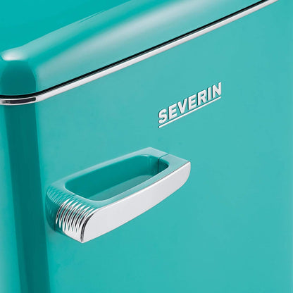 Réfrigérateur Congélateur, Pose Libre, Longueur 55 Cm, 108L, Classe D, 110 Kwh/An, 37 Db, Look Rétro, Turquoise, RKS 8834