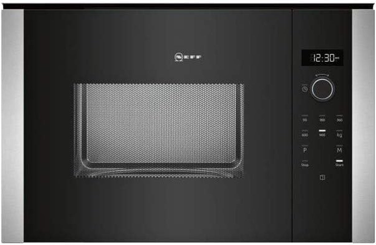 NEFF Micro Ondes Encastrable Neff HLAWD53N0 - Micro-Ondes Integrable Inox Et Noir - 25 Litres - 900 W [Classe Énergétique B]\