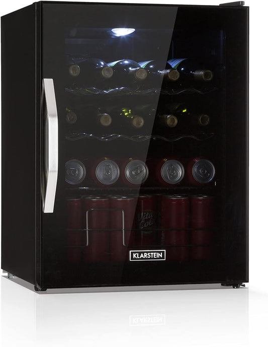 Mini Frigo De Chambre Et Bureau Pour Boisson, Silencieux, Refrigerateur Bar 60L, Pour Camping, Étagères Réglables, Ondulés Pour Le Vin, Cannette, Beer Fridge