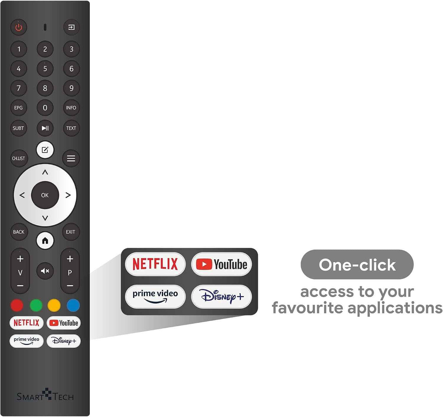 TV LED HD 24' (60 Cm) 24HV02V Smart TV VIDAA - Molotov, Netflix, Prime Video, Disney+, Youtube, Plex - 3Xhdmi - 2Xusb - Mode Hotel (24")