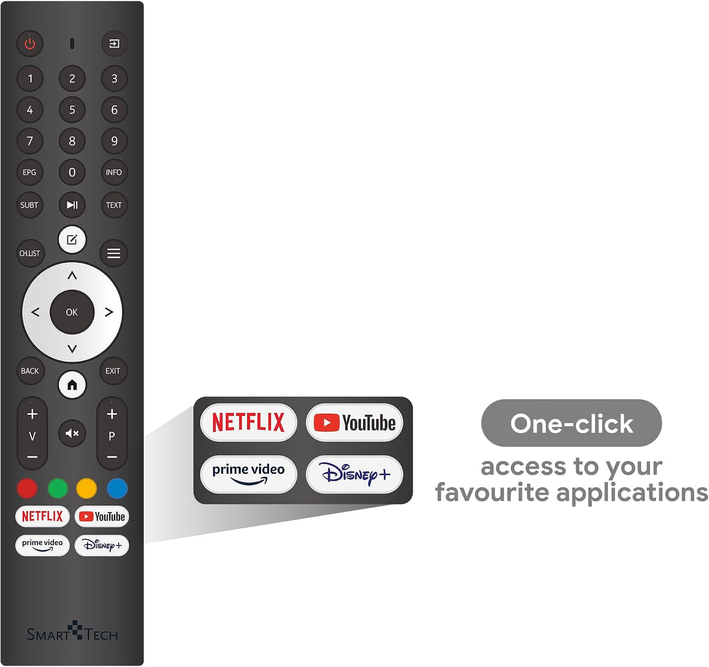 TV LED FHD 40' (101 Cm) 40FV02V Smart TV VIDAA - Molotov, Netflix, Prime Video, Disney+, Youtube, Plex 3Xhdmi - 2Xusb - Mode Hotel-