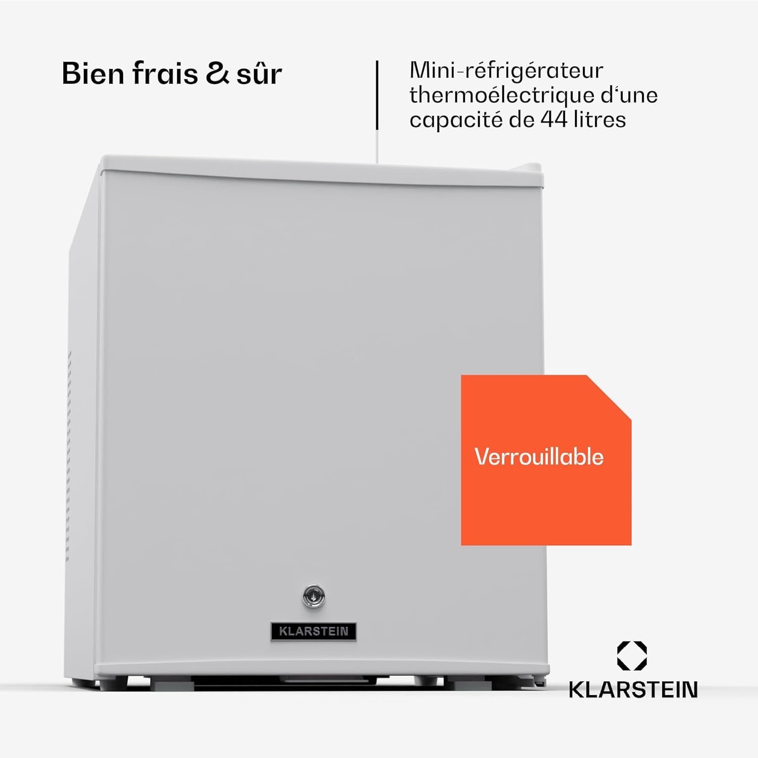 Mini Frigo Et Congelateur De Chambre De 44L, Snacks, Boissons, Petit Frigo Top Silencieux, Mini Bar, Petit Réfrigérateur Camping, Mini Frigo Cosmetique, Refrigerateur Avec Étagères Réglables