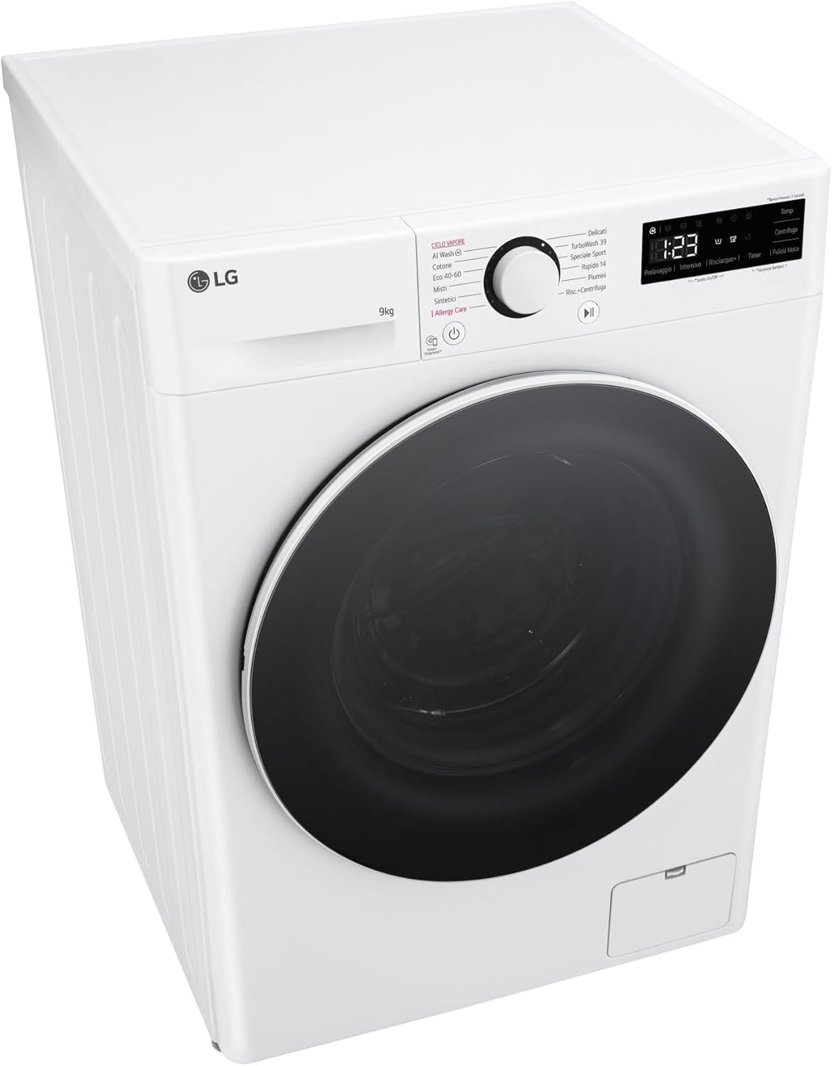 F4R5009TSWW Machine À Laver 9 Kg AI DD, Classe A-10%, 1400 Tr/Min, Turbowash, Vapeur