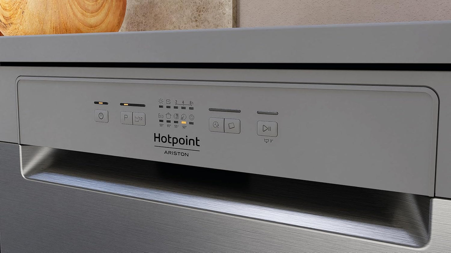 Hotpoint HFC 2B+26 X Lave-Vaisselle, 60 Cm, LED, Acier Inoxydable