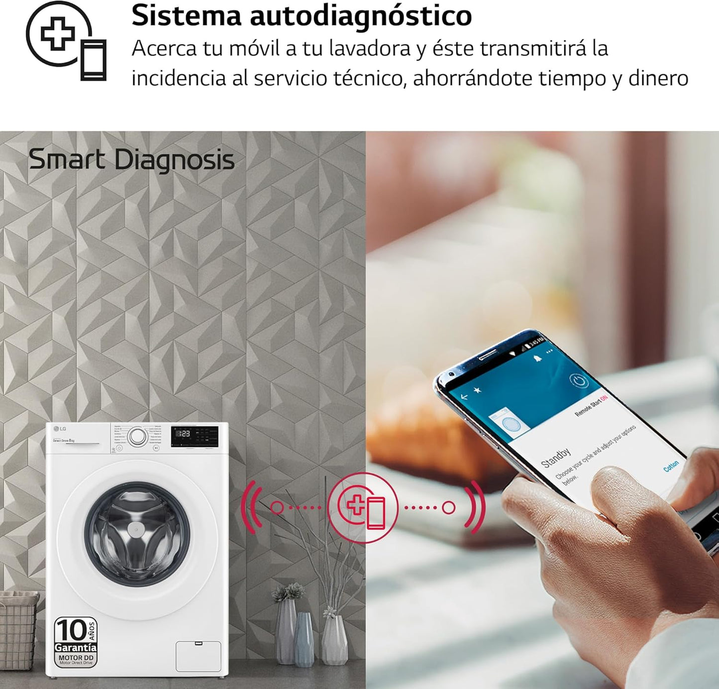 F4WV3008N3W Machine À Laver 8 Kg Charge Frontale 1400 Tr/Min, Intelligence Artificielle Blanc