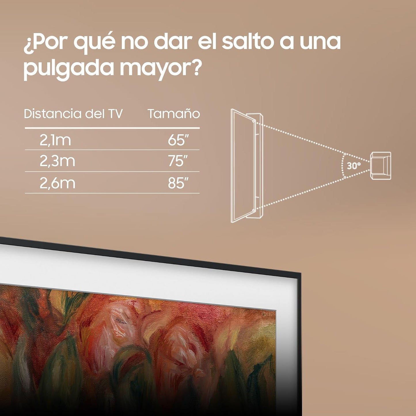 TV AI 43 Pouces the Frame LS03D 4K Smart TV, Galerie D'Art Avec Display Mate, Cadres Interchangeables, 100% Volume De Couleur Avec Quantum Dot Et One Connect Et Câble Quasi Invisible