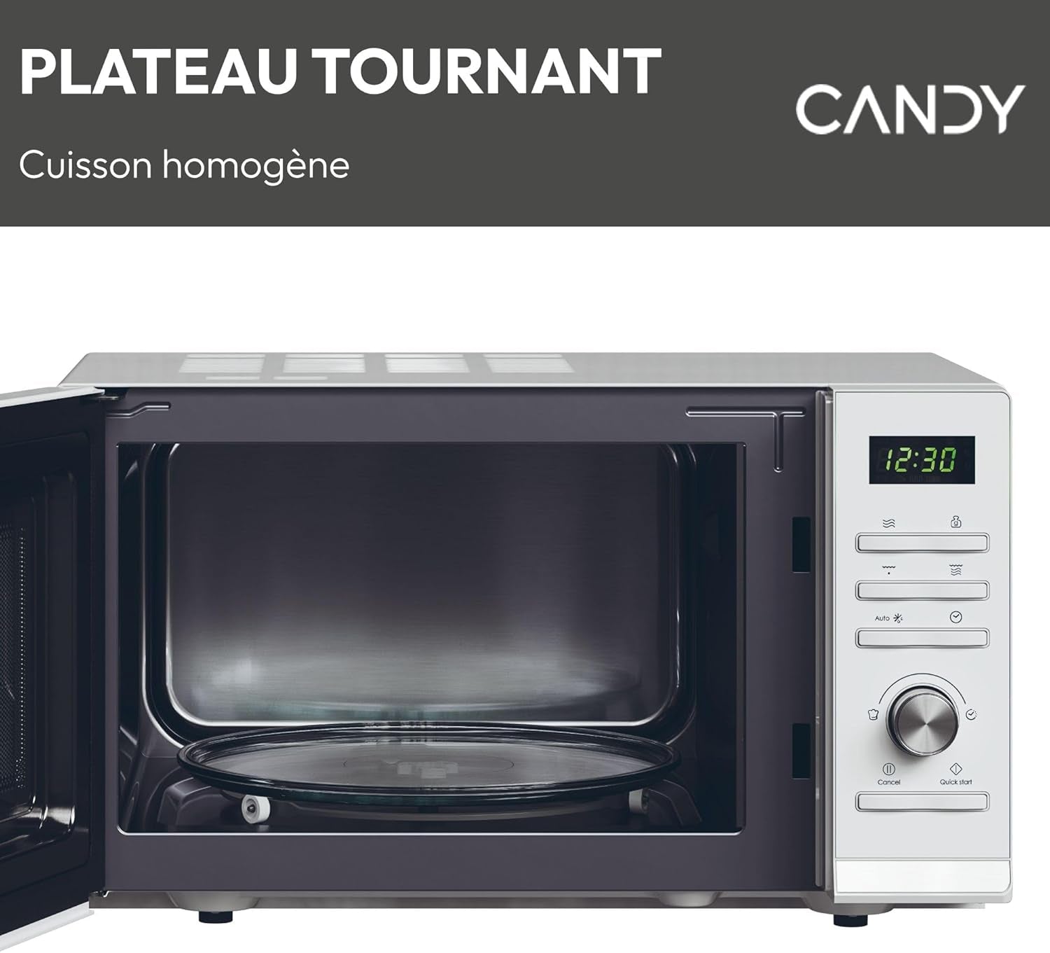 Moderna CMGA23TNDW Four Micro-Ondes Gril 900W 23L Digital, Fonction Décongélation, Plateau Tournant, 11 Niveaux De Puissance,19 Menus Auto, Grille Métal, Cuisson Express, Sécurité Enfant,Blanc