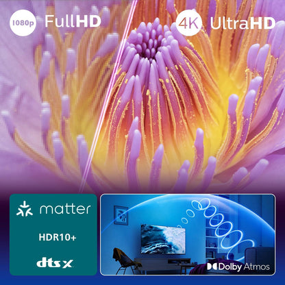 Philips 75PUS7000 4K LED Smart TV - Écran 75 Pouces Avec Plateforme Pixel Precise Ultra HD, Titan OS Et Son Dolby Atmos - Compatible Alexa Et Assistant Vocal Google