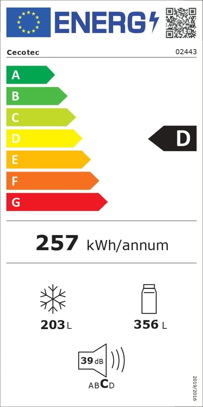 Réfrigérateur Américain De 559 Litres Bolero Coolmarket SBS 562 Dark D. 177 Cm De Hauteur Et 90 Cm De Largeur, Classe D, Système Multi Air Flow, No Frost Total, Moteur Inverter Plus