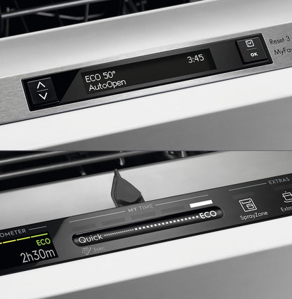 Reallife EEM69300L Lave-Vaisselle Tout Intégrable 60 Cm, Commandes Quickselect Avec Connectivité Intégrée, Technologie Extrahygiene, 15 Couverts Blanc