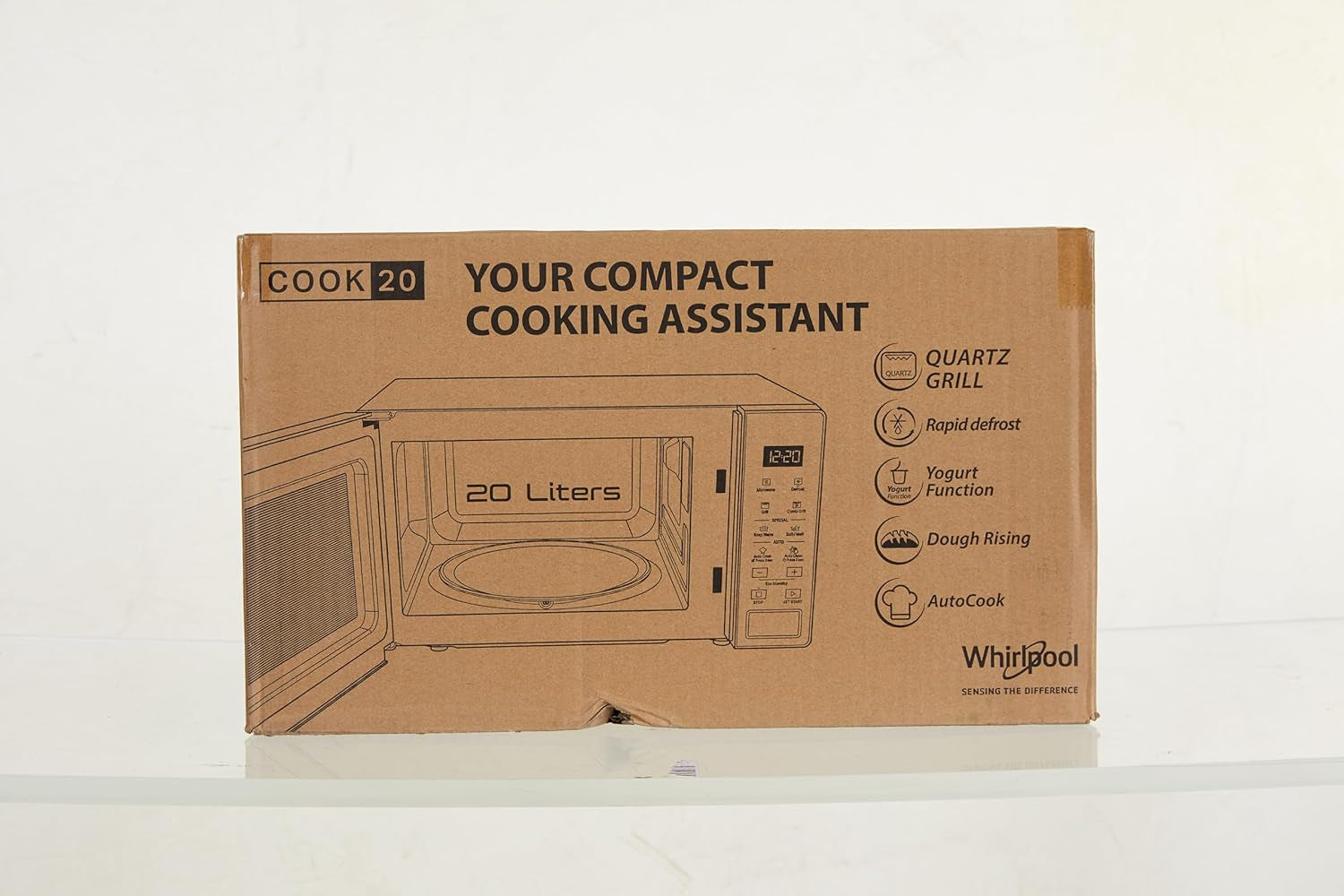 Whirlpool MWP 203 W Four À Micro-Ondes + Grill, 20 Litres, Blanc, Avec Grille Haute