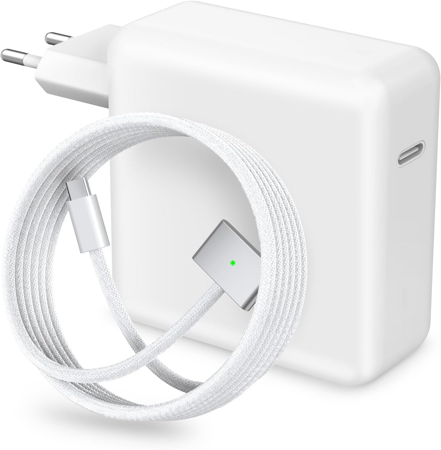 96W Chargeur Magnétique, Mac Book Chargeur Rapide Avec USB-C Auf T-Tip 6.6FT Câbles Adaptateur Mag3 Compatible Avec Macbook Pro 14/16 Pouces Macbook Air 13/15 Pouces, Replacement (Mid 2021-2025)