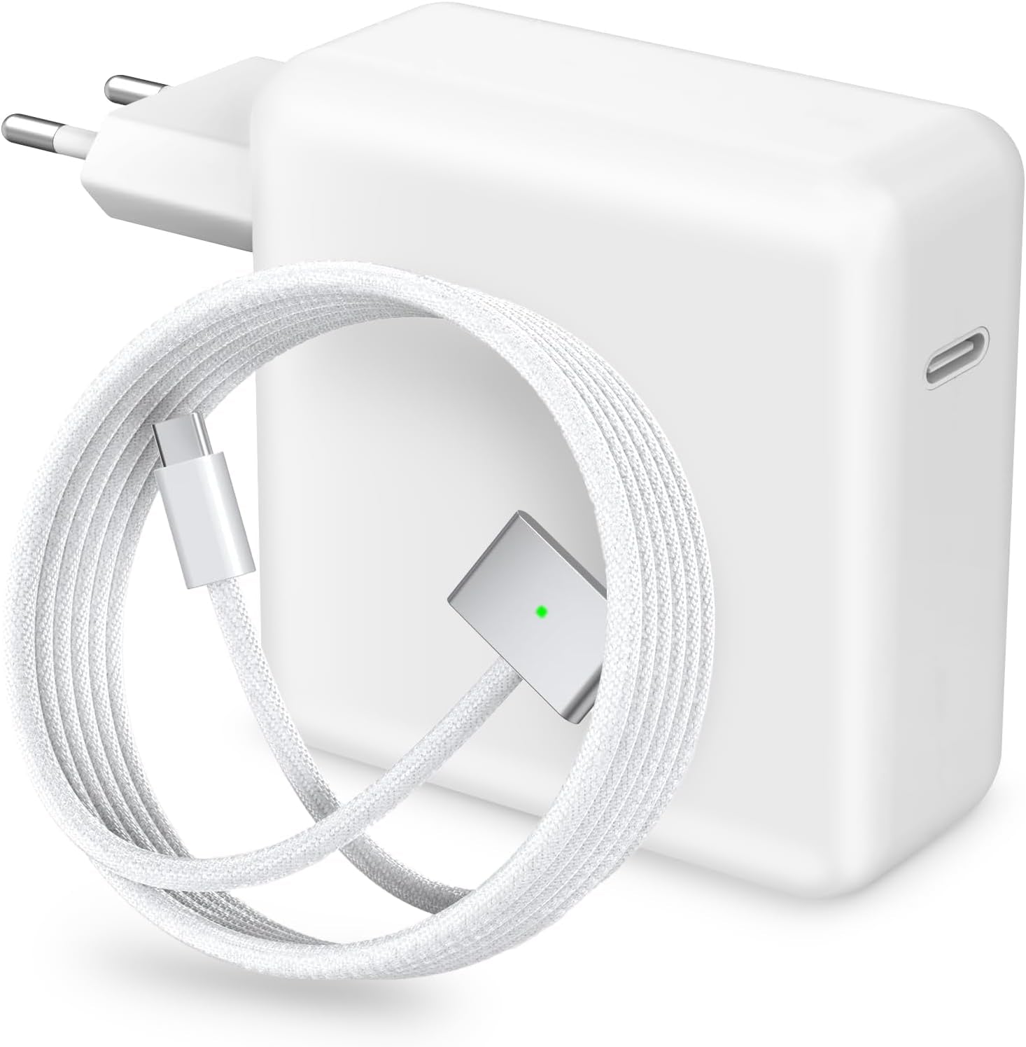 96W Chargeur Magnétique, Mac Book Chargeur Rapide Avec USB-C Auf T-Tip 6.6FT Câbles Adaptateur Mag3 Compatible Avec Macbook Pro 14/16 Pouces Macbook Air 13/15 Pouces, Replacement (Mid 2021-2025)