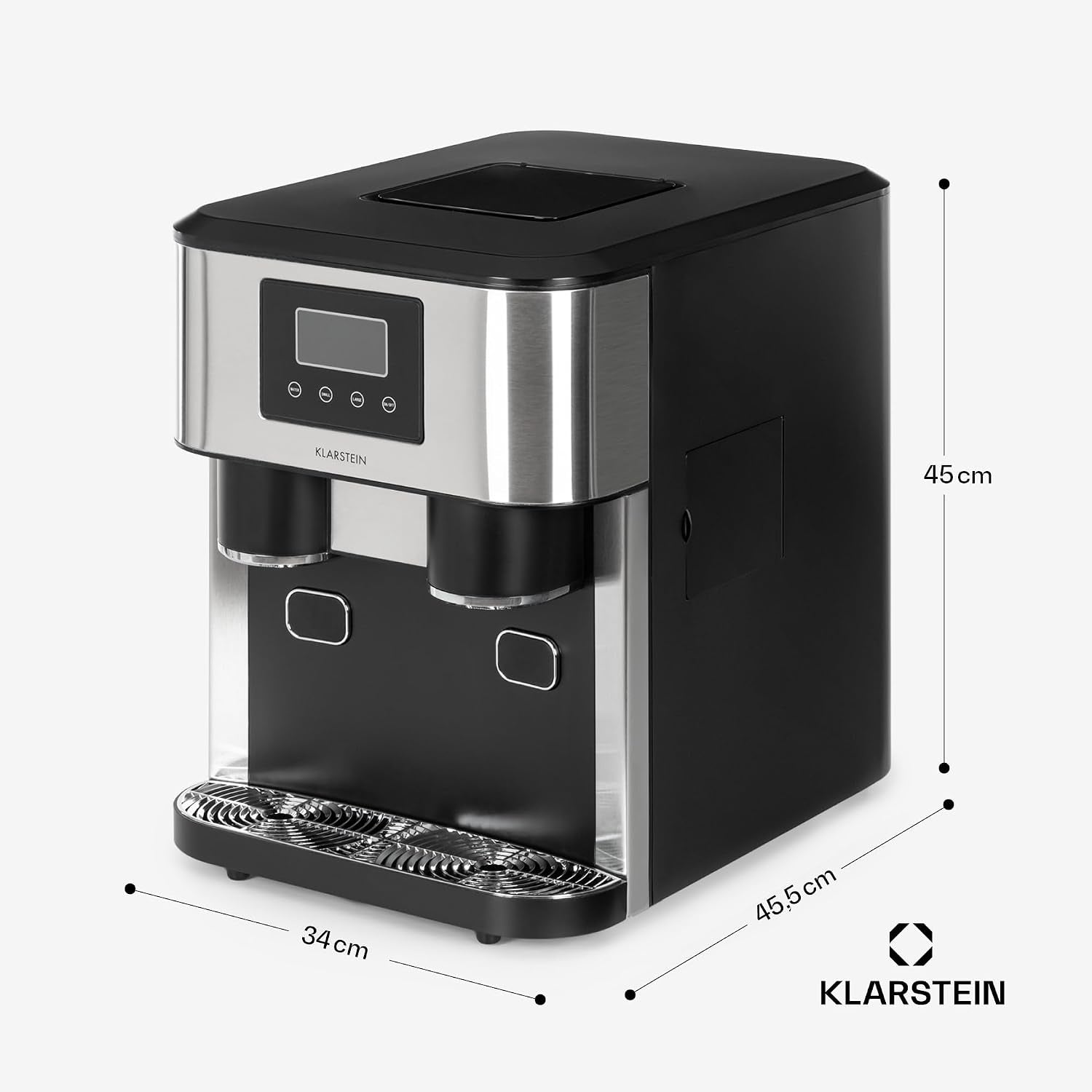 Machine a Glacons Pour La Maison, Capacité De 1.8L, Fabrique Rapidement Jusqu'À 15Kg De Glacons Concassée Ou En Balles, Machine À Glaçons, Ice Maker Avec Alarme, Facile À Nettoyer