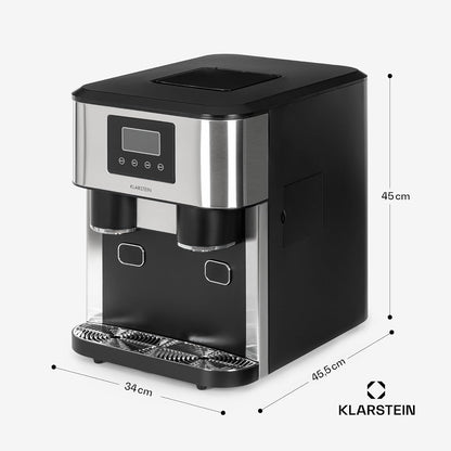 Machine a Glacons Pour La Maison, Capacité De 1.8L, Fabrique Rapidement Jusqu'À 15Kg De Glacons Concassée Ou En Balles, Machine À Glaçons, Ice Maker Avec Alarme, Facile À Nettoyer