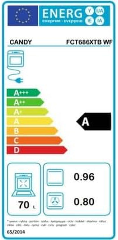 Four Encastrable Pyrolyse FCT686XTB WF 70 Litres, Recettes Auto, Wifi