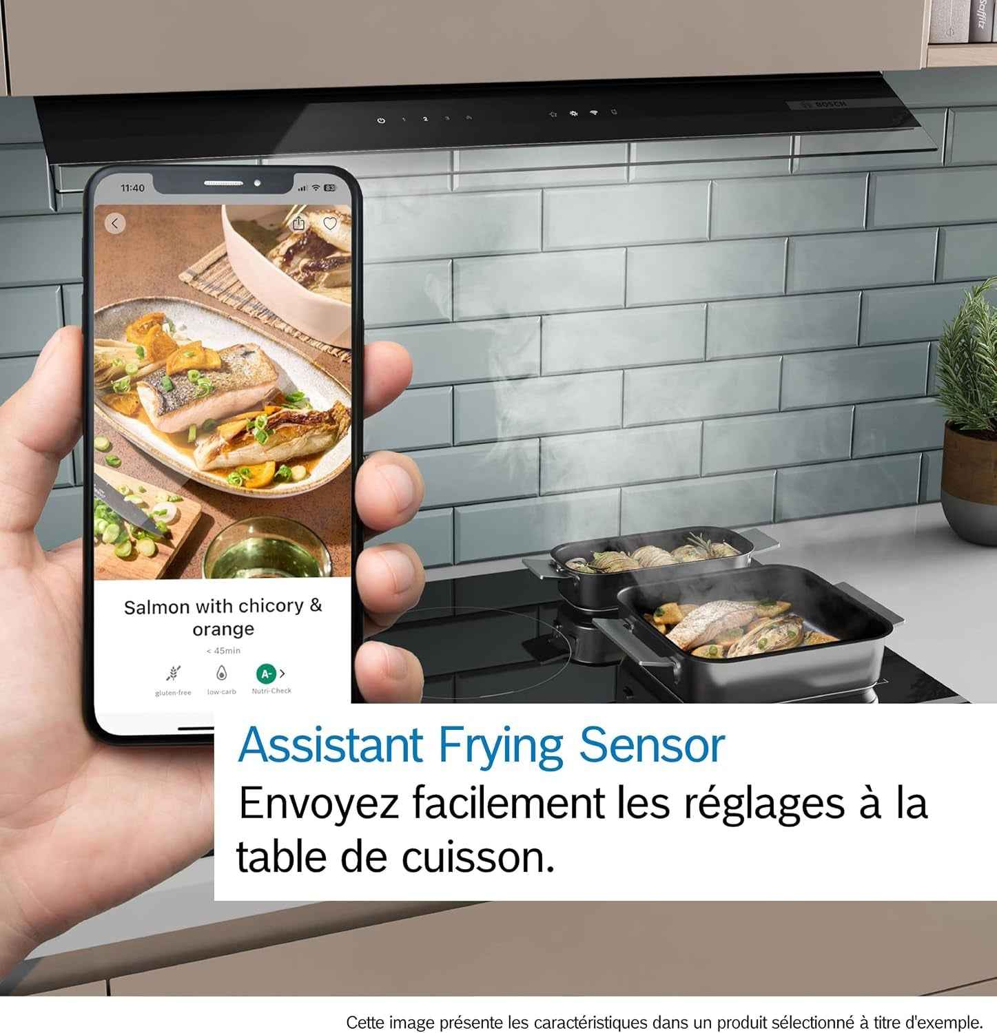 Bosch PVS63KHC1E Série 6 - Plaque Induction, Zone Combi-Induction | 60 Cm, Noir, 4 Foyers, Home Connect, Directselect, Ajustement Automatique De La Hotte, Timer Avec Fonction Arrêt