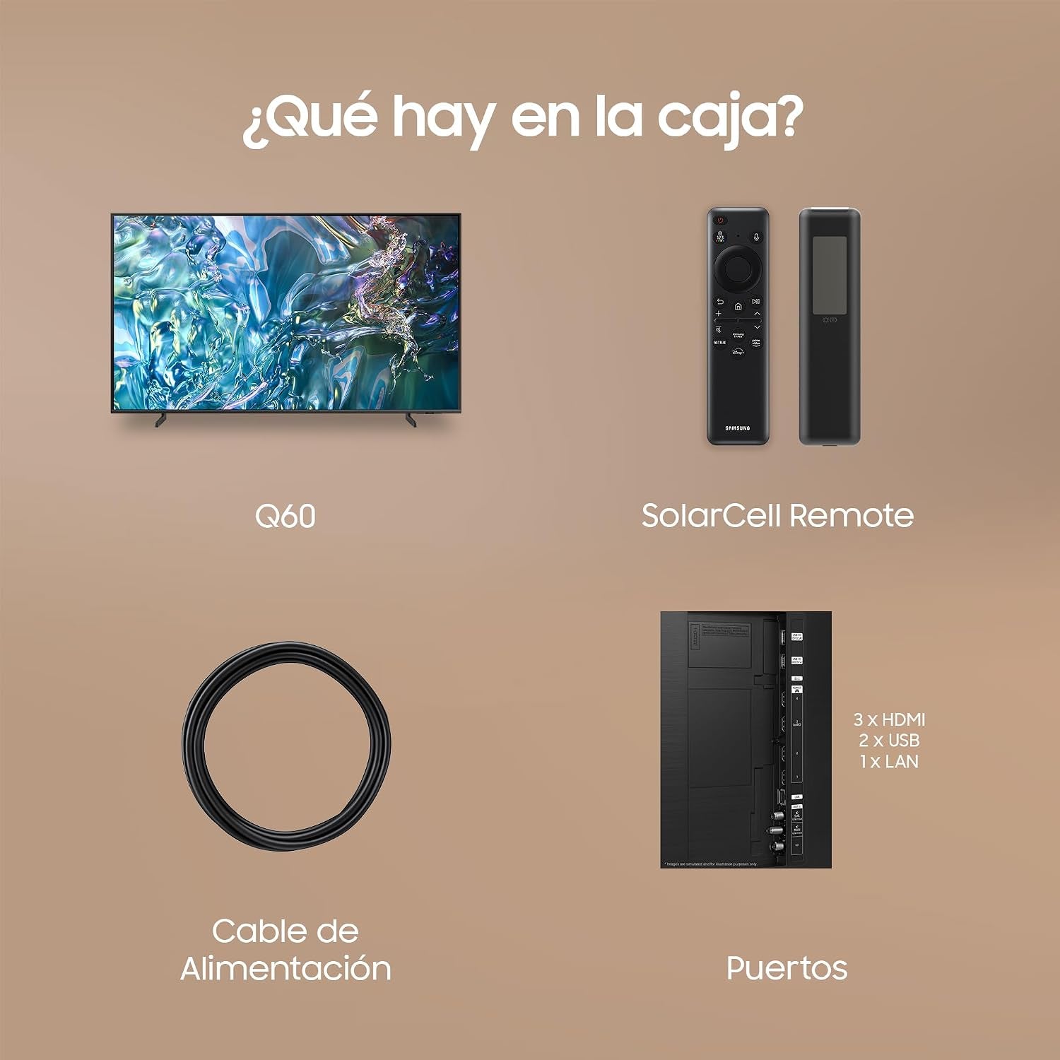 TV QLED 4K 2024 75Q60D Smart TV De 75" Avec plus D'1 Milliard De Couleurs, Couleurs Certifiées, Le Meilleur Smart TV Et Contrôlez Votre Maison Avec Smartthings