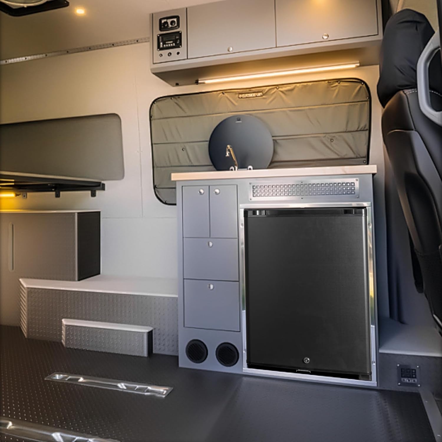 Frigo 12V, Frigo Camping 12V 220V 40L, Frigo Caravane, Frigo 12V Camping Car, Mini Frigo De Chambre, Réfrigérateur Camping Car Noir Pour Voiture Caravane Van Fourgon Bureau Gîte