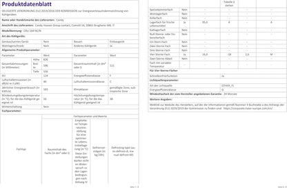 - REF TABLE TOP INT  CRU164NE/N