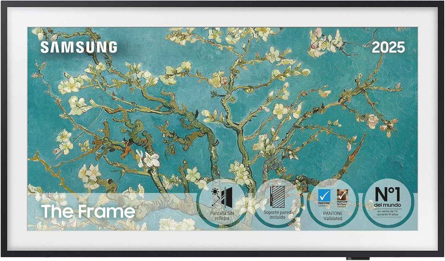 TV the Frame 2023 32 Pouces QLED TQ32LS03C, Écran Full HD Sans Reflets, Téléviseur Cadre Photo, Smart TV, Accès Art Store, Technologies OTS Lite Et Q-Symphony, Accroche Murale Et Pieds Inclus