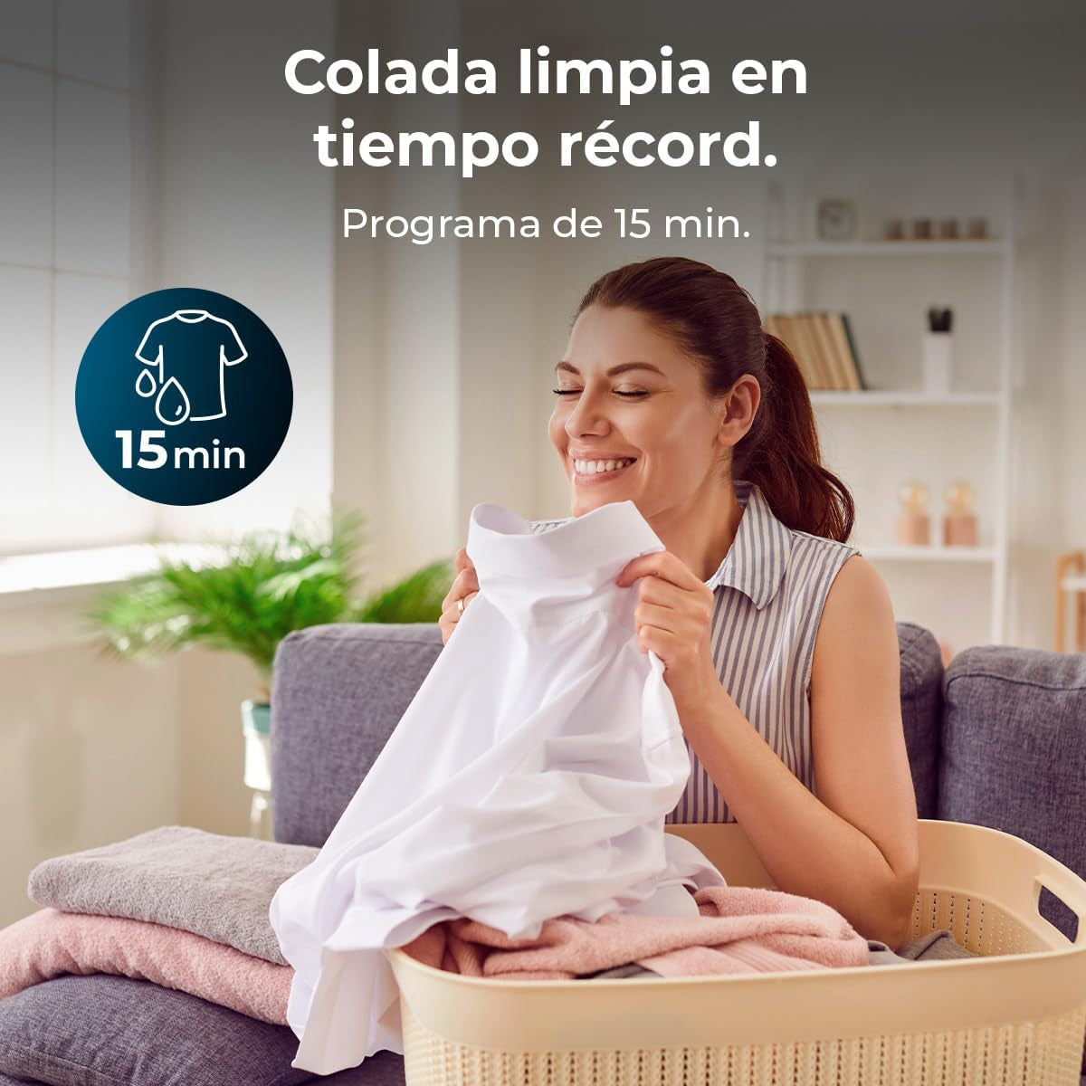 Lave-Linge 6 Kg Bolero Dresscode 620 E. Chargement Frontal, 1000 RPM, Faible Consommation D'Énergie, Drumclean, 15 Programmes, Kidlock, Prewash, Stérilisation 60ºc, Prrogramme Rapide 15'
